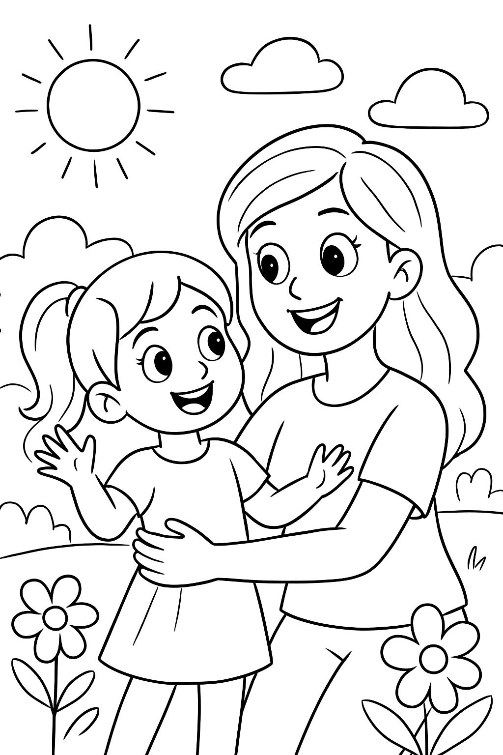 mother and daughter