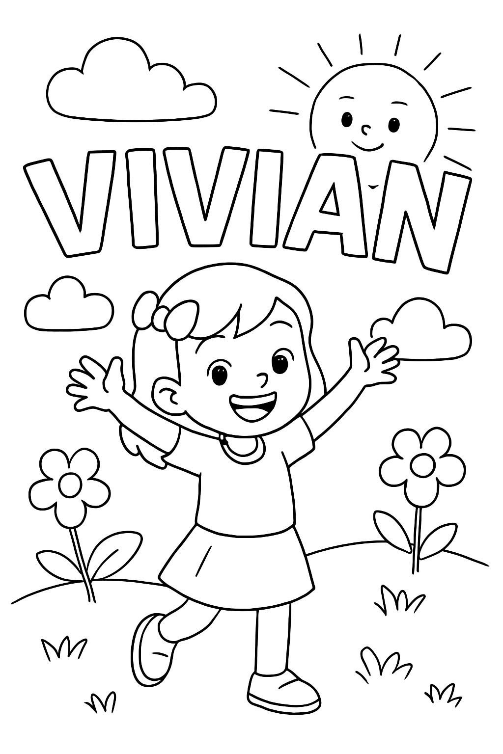 Colorir o nome Vivian