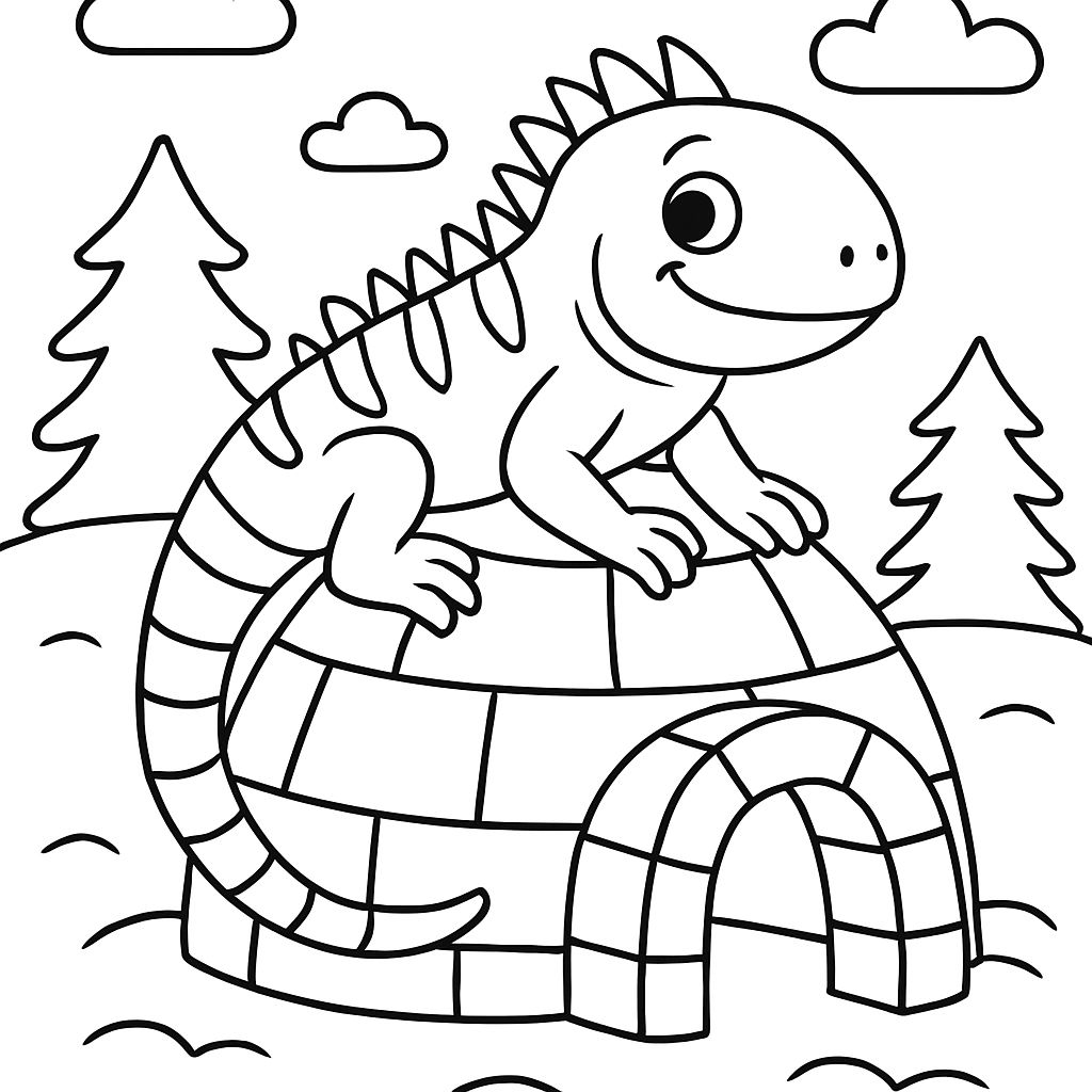 iguana em um iglu iguana em um iglu