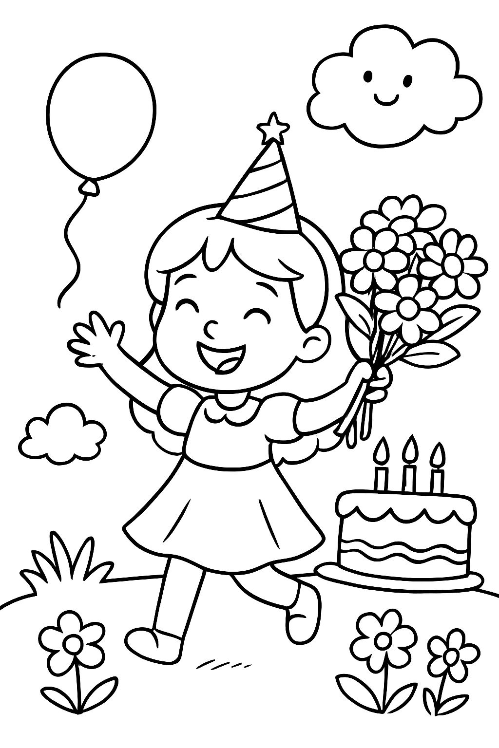 Alles Gute zum Geburtstag, Lori! Mädchen mit Blumen. Alles Gute zum Geburtstag, Lori! Mädchen mit Blumen.