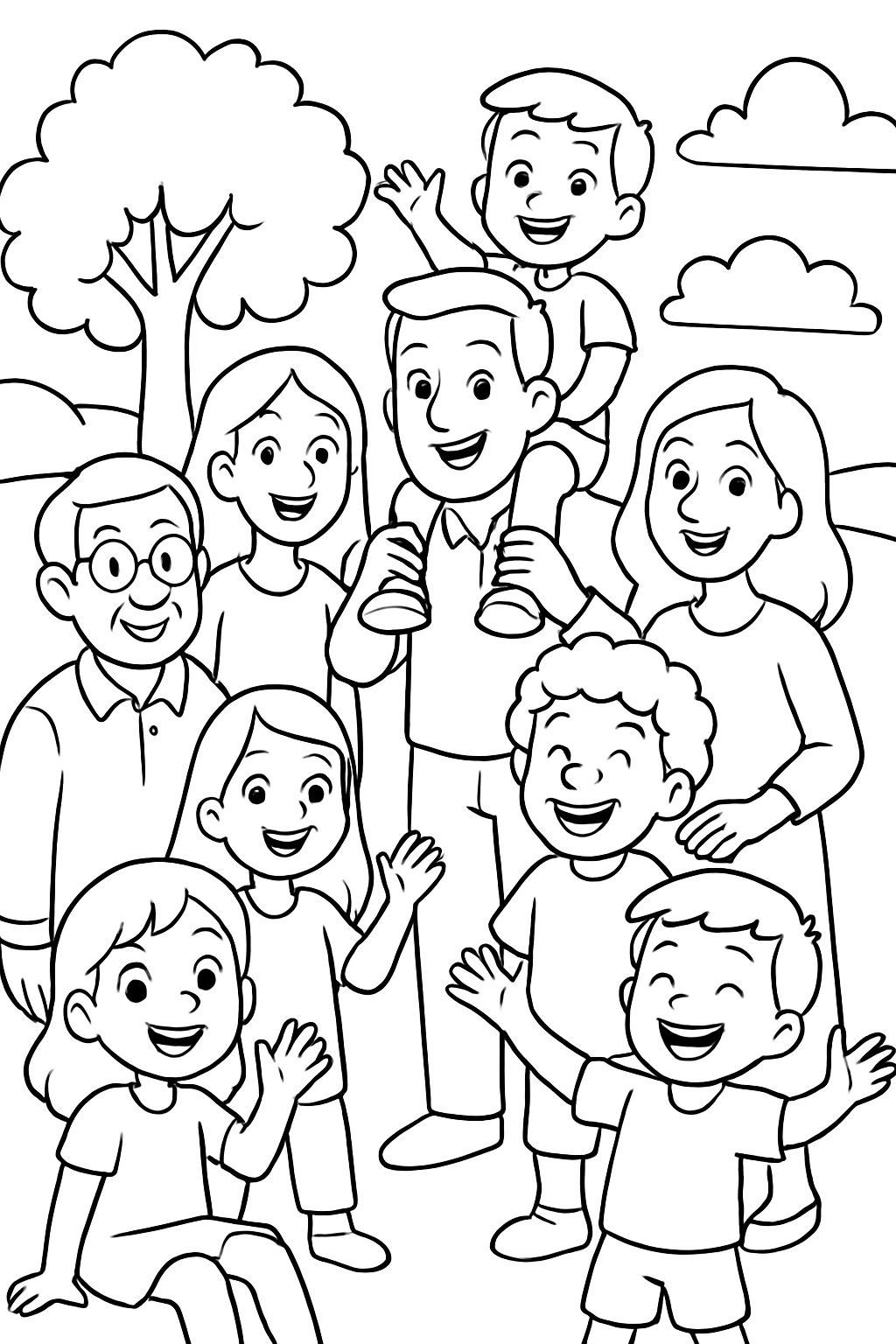 Uma família de 10