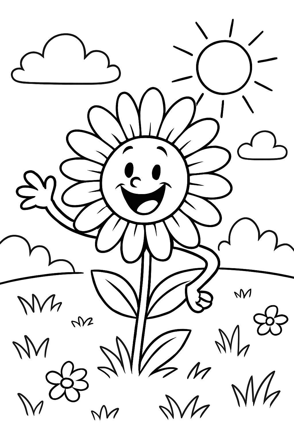 a dandelion on a meadow