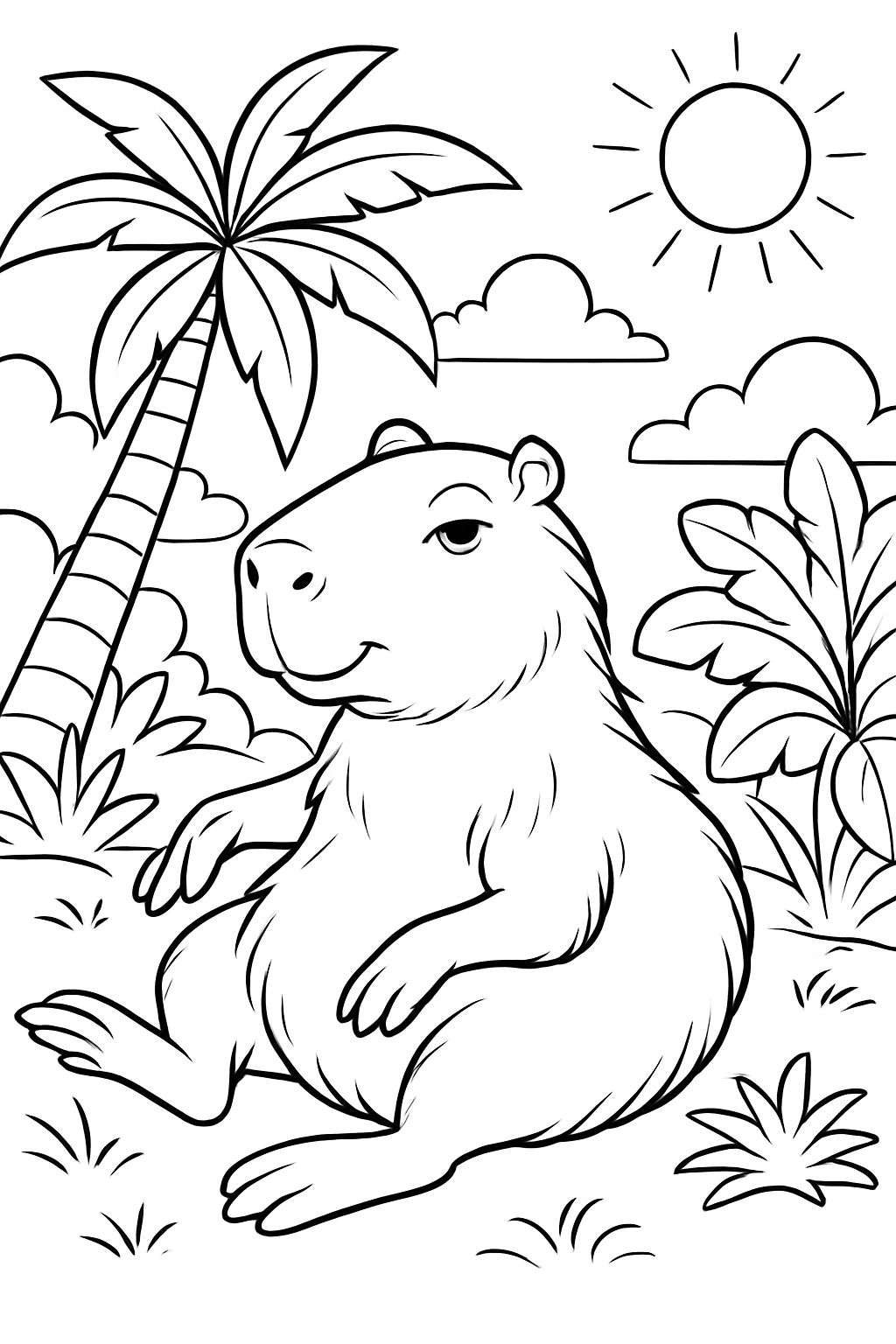 Capybara entspannen