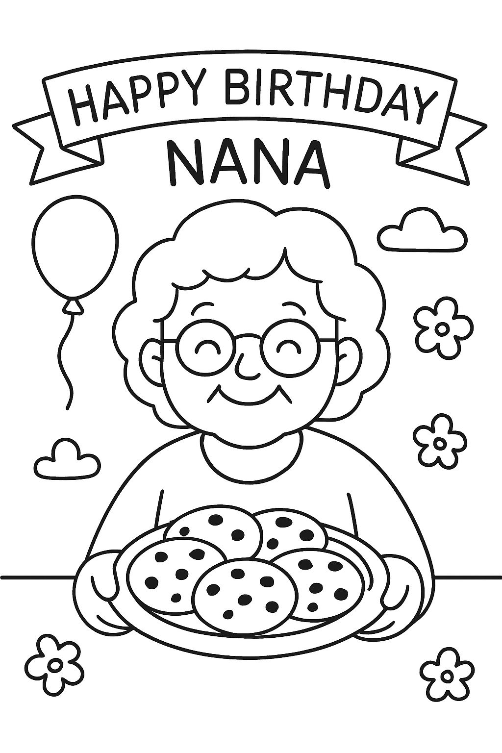 happy birthday nana with cookies happy birthday nana with cookies