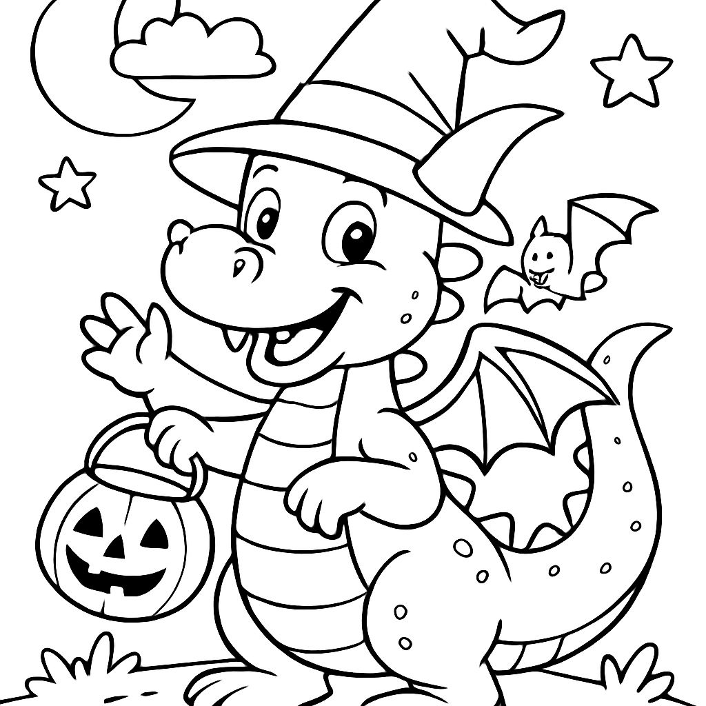 dragão de Halloween dragão de Halloween