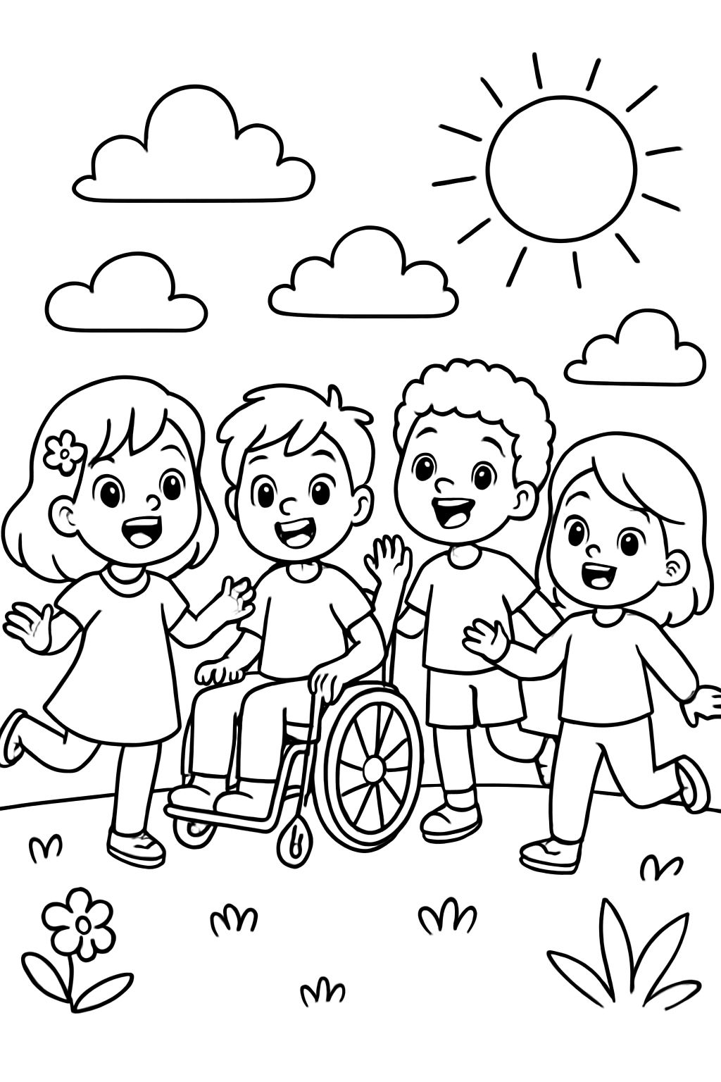 una imagen de niños y niñas inclusión una imagen de niños y niñas inclusión