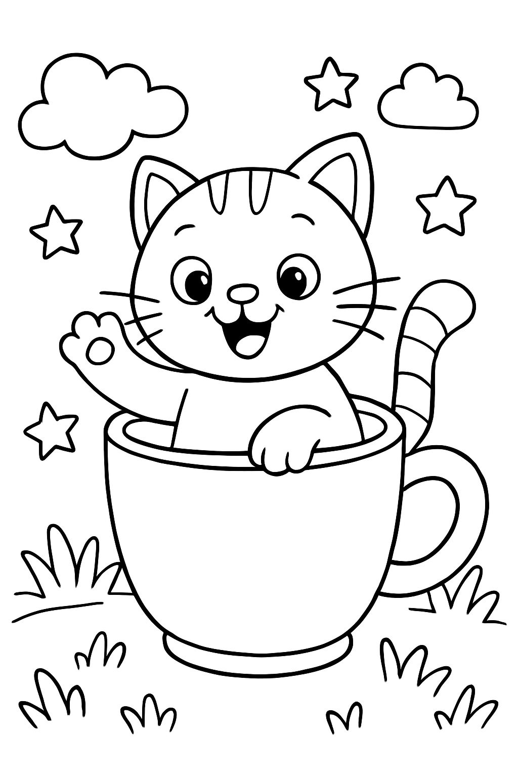 Cat in a cup