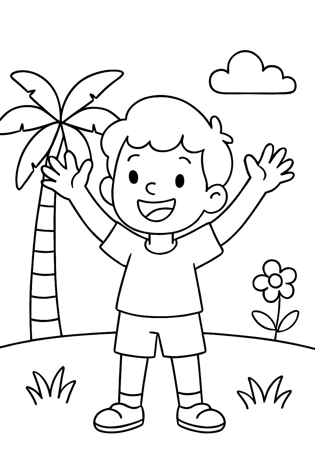 People holding palms