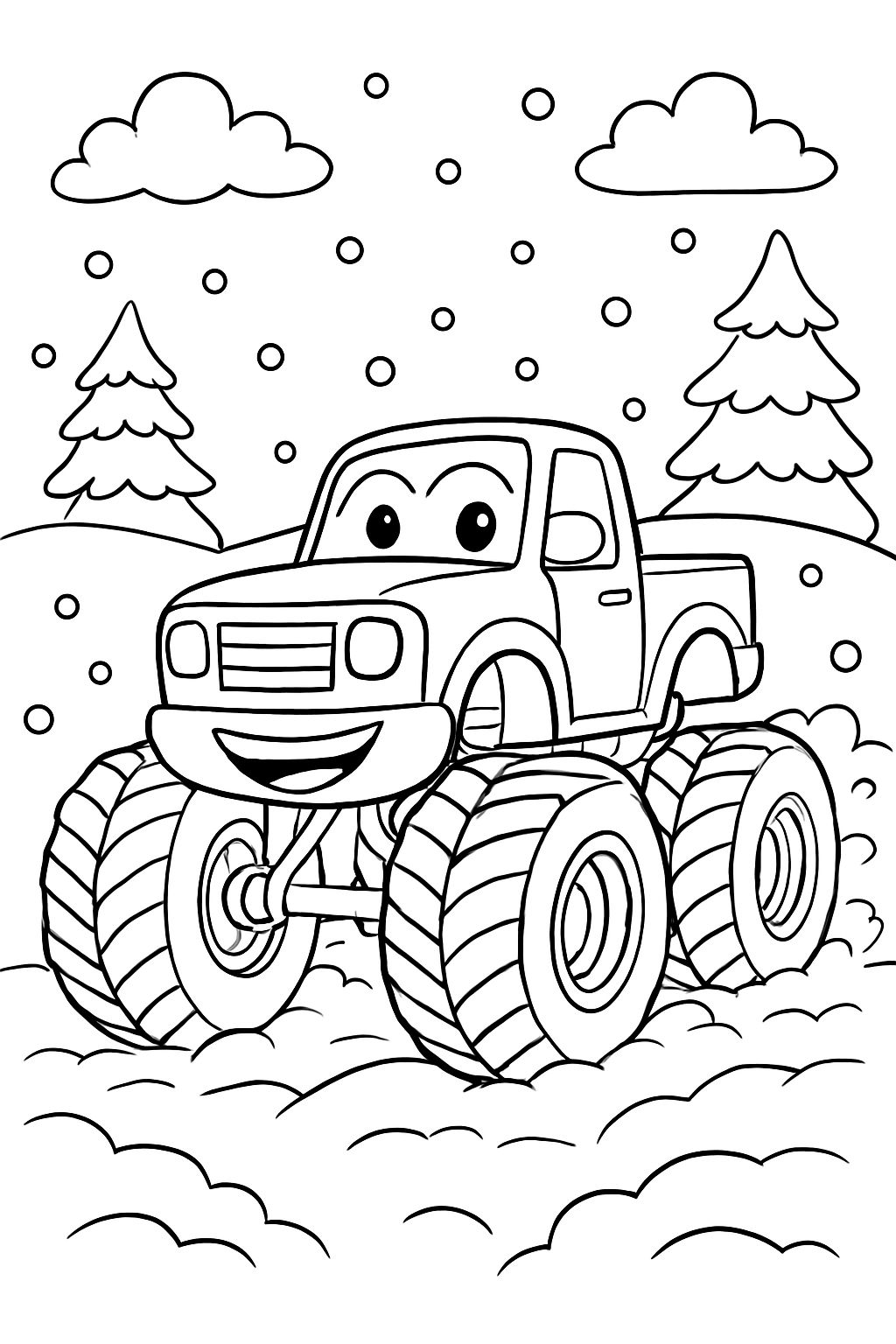 Monster truck na neve Monster truck na neve