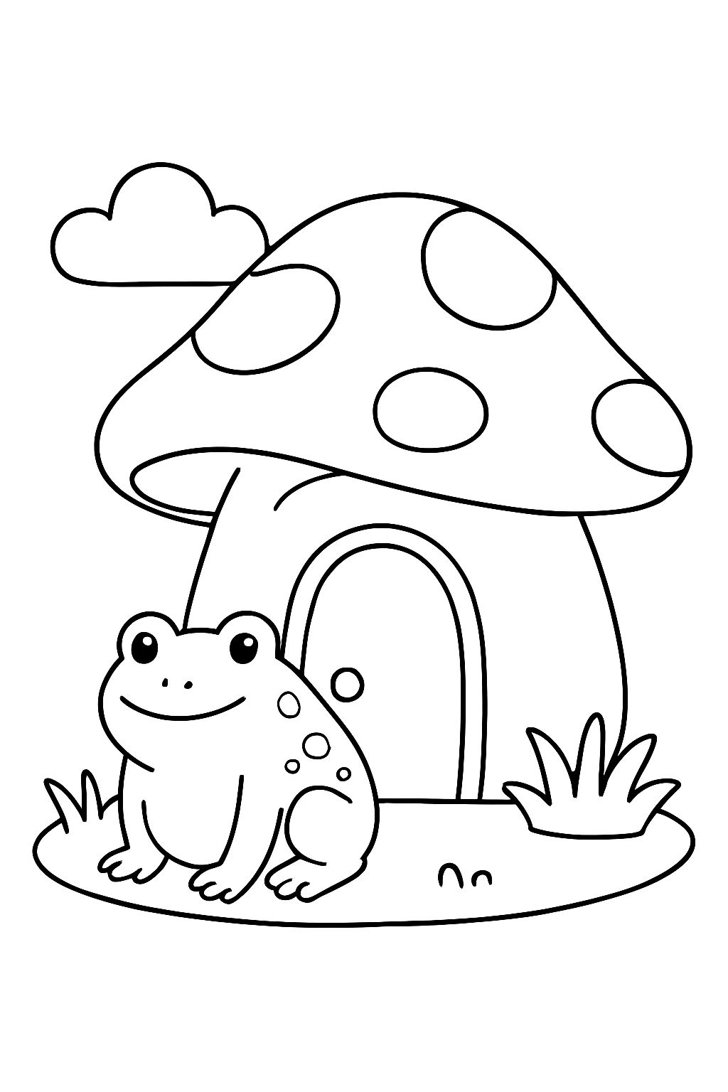 Mushroom house for toads