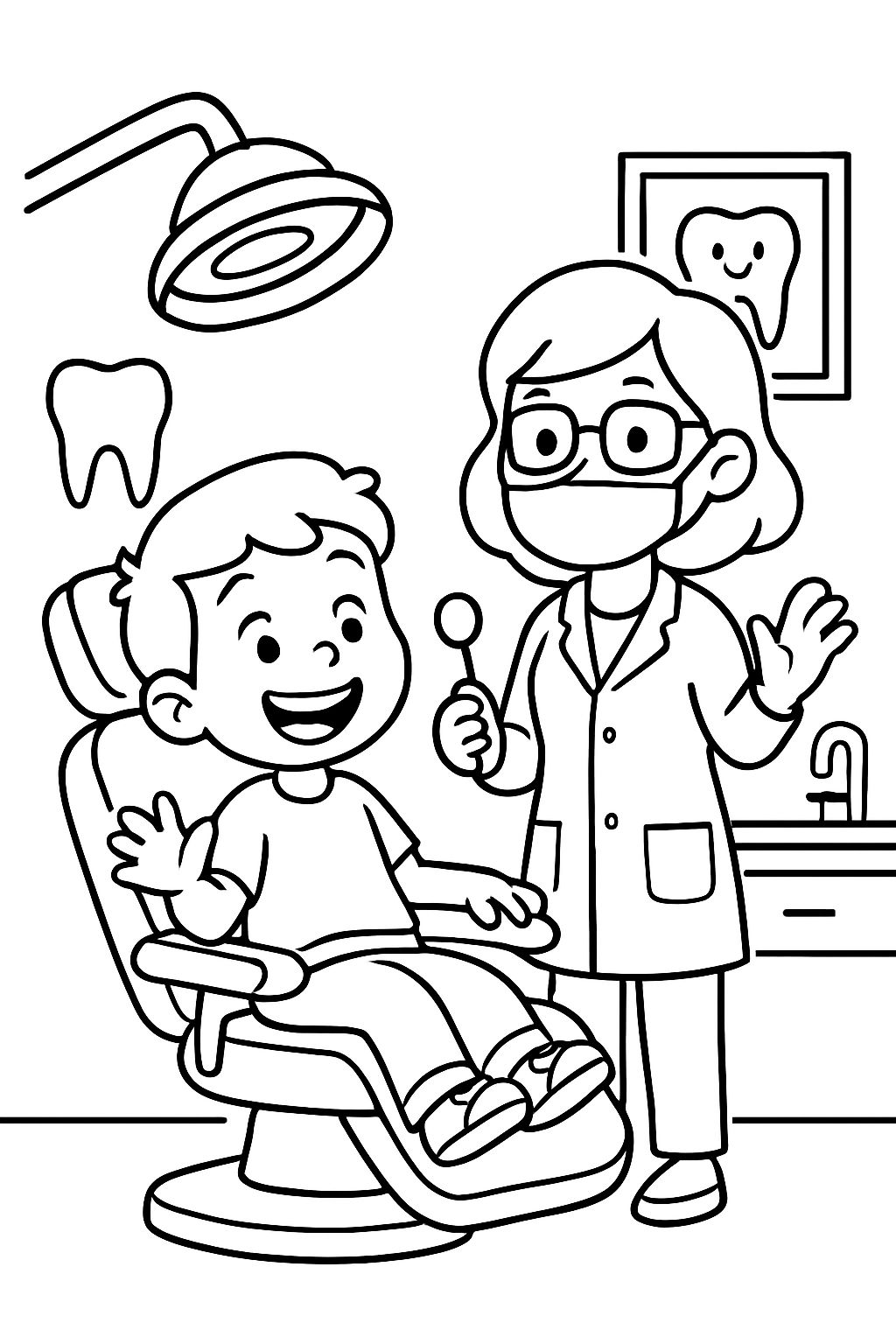 visiting the dentist