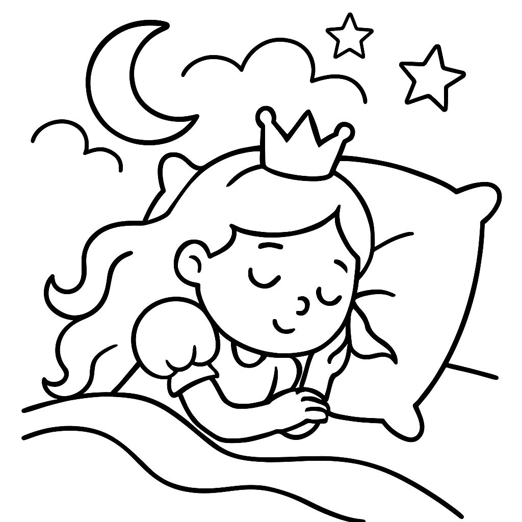A princess sleeping A princess sleeping