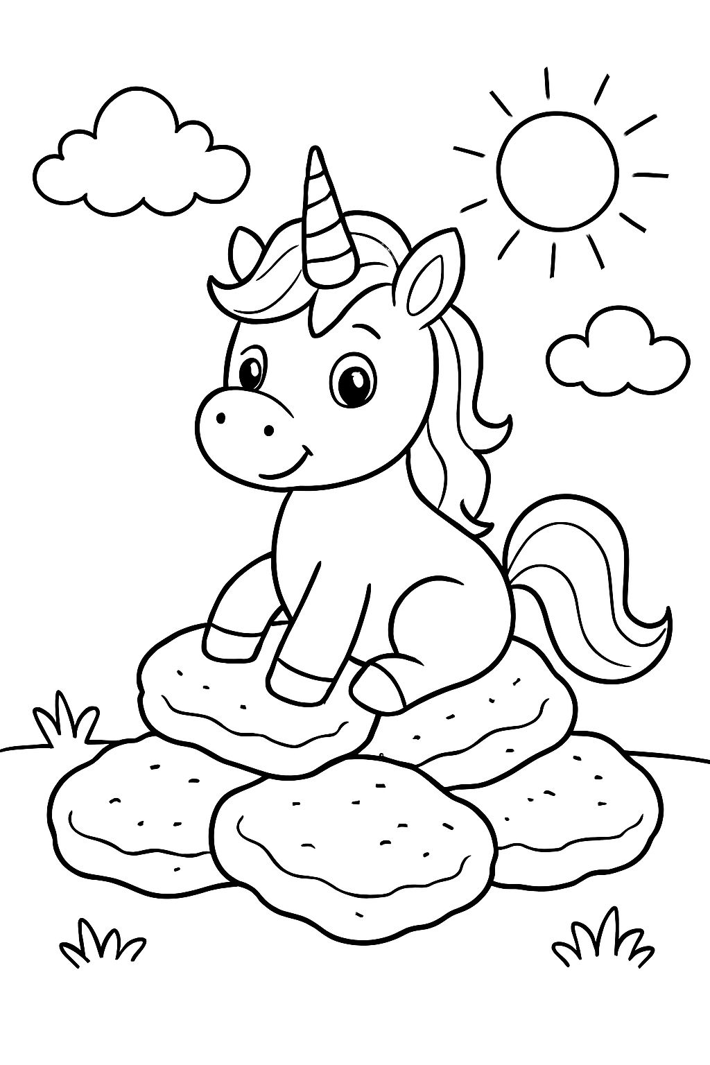 A unicorn on chicken nuggets