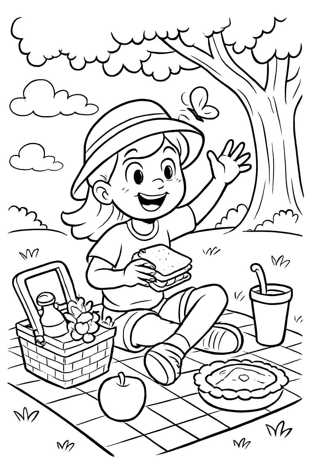 a picnic scene