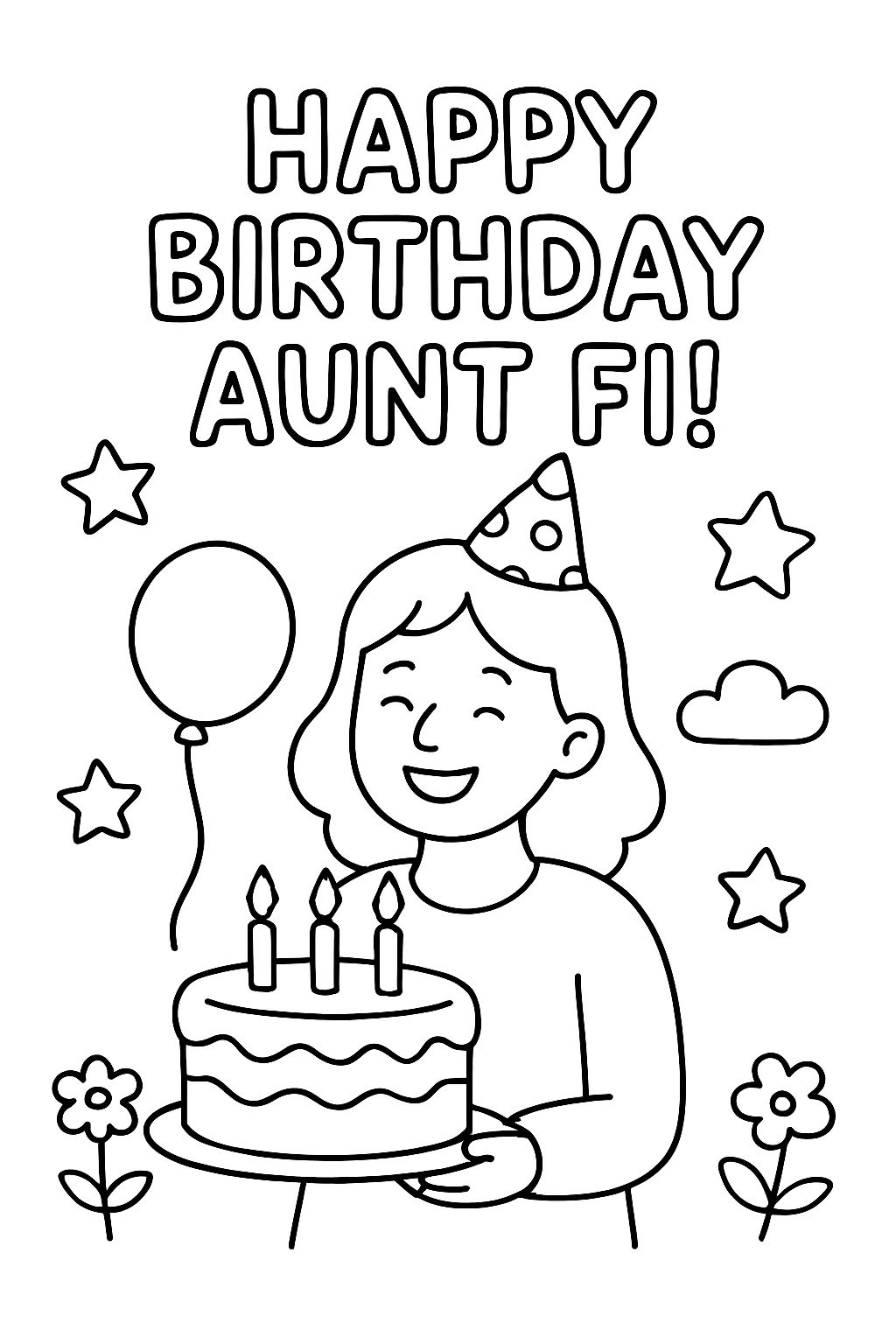 Joyeux anniversaire, Tante Fi !