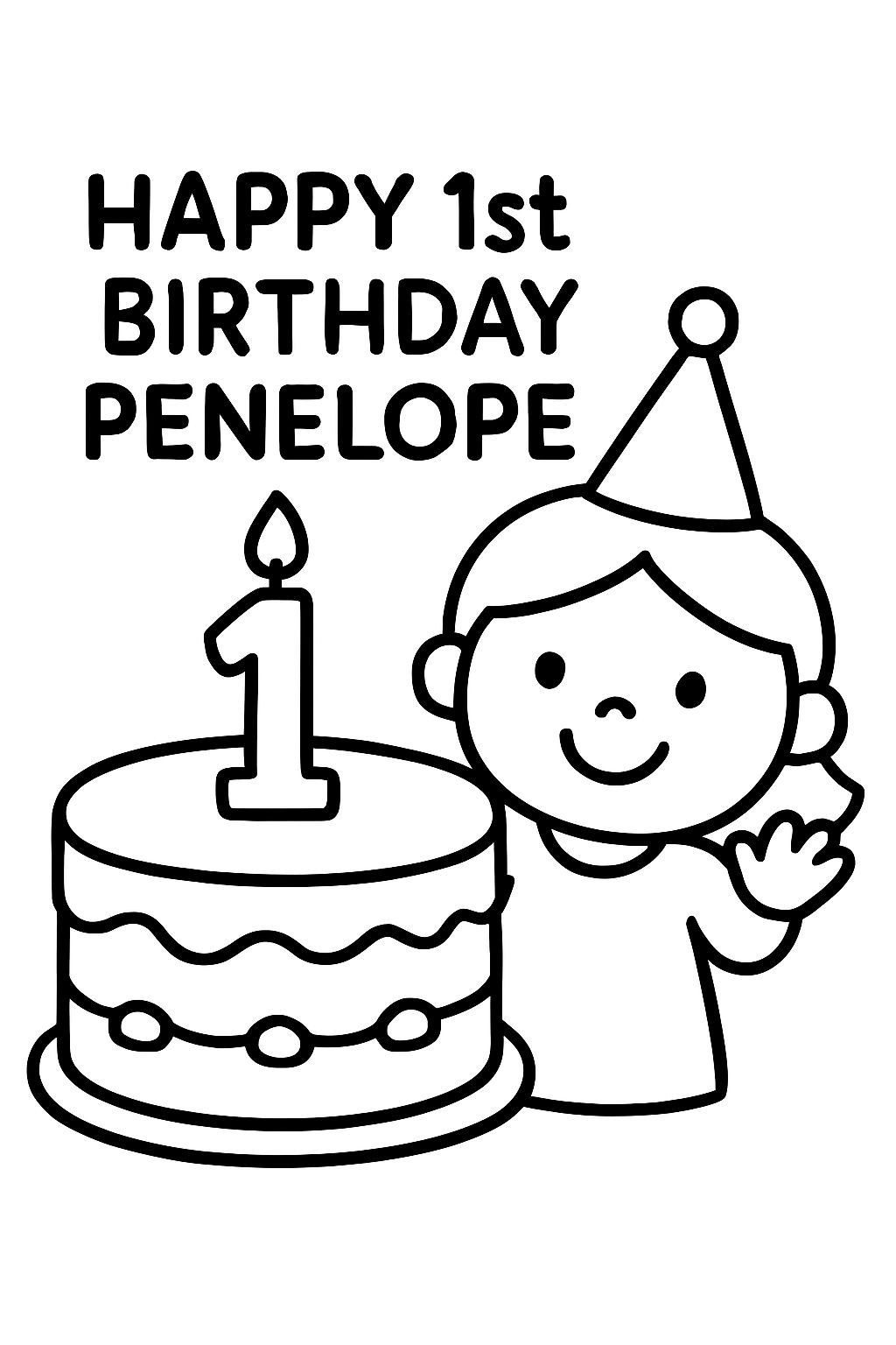Happy 1st birthday Penelope
