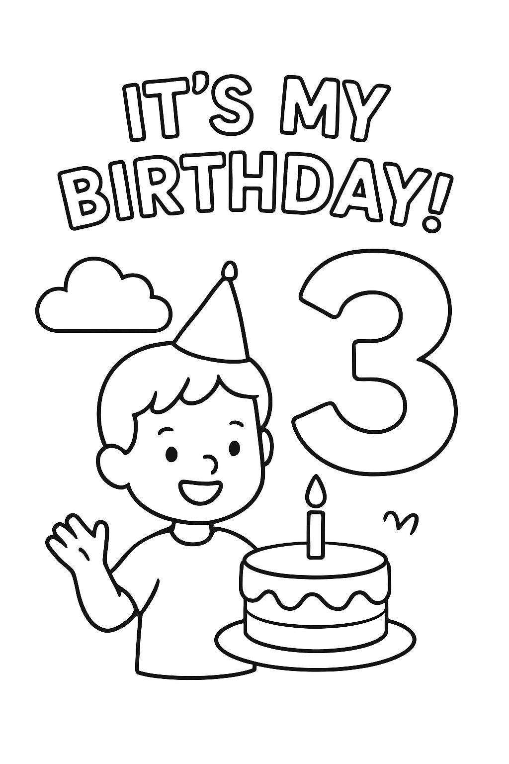 IT'S MY BIRTHDAY! I AM 3