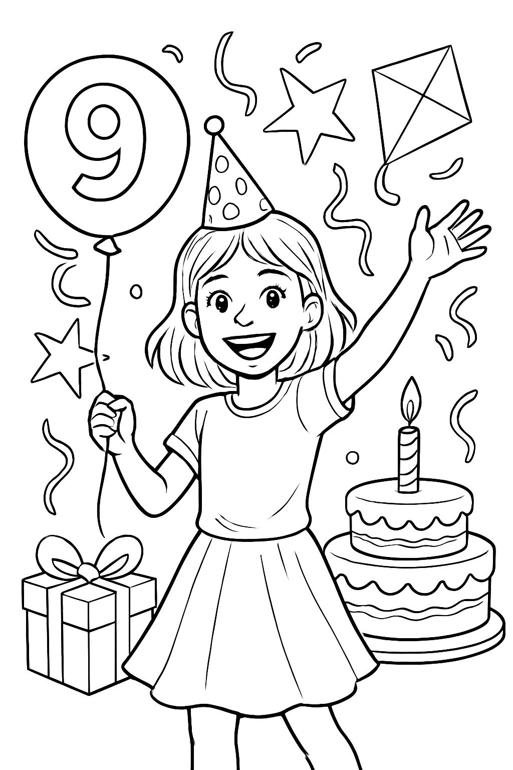 Una imagen de cumpleaños para Luisa, que cumple nueve años Una imagen de cumpleaños para Luisa, que cumple nueve años