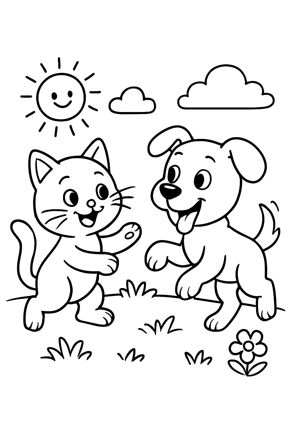 dois animaiszinhos brincando