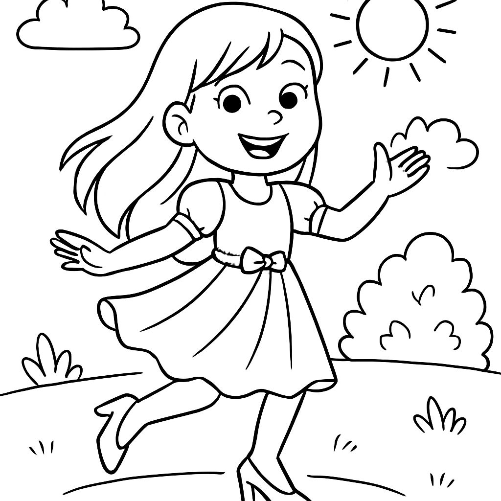 uma menina bonita com cabelo liso, um vestido bonito e saltos altos uma menina bonita com cabelo liso, um vestido bonito e saltos altos