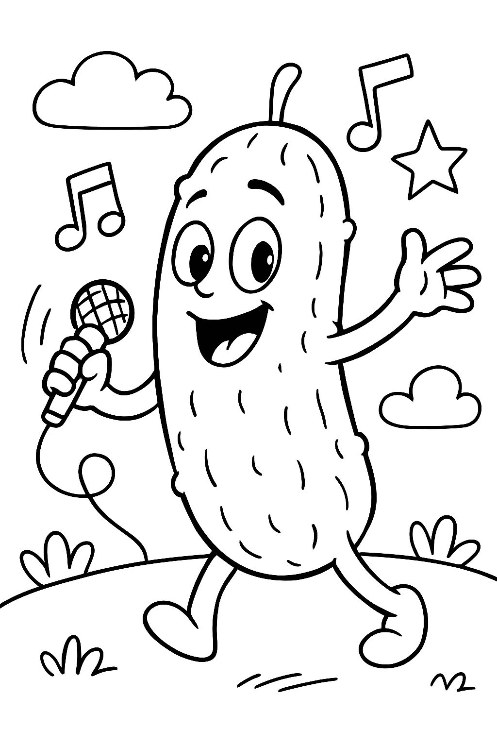 a pickle singing