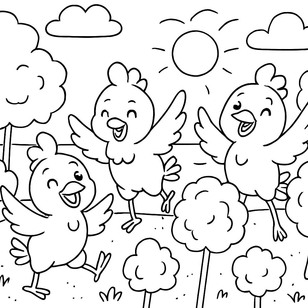 chickens dancing in a field of cotton candy at the beach chickens dancing in a field of cotton candy at the beach