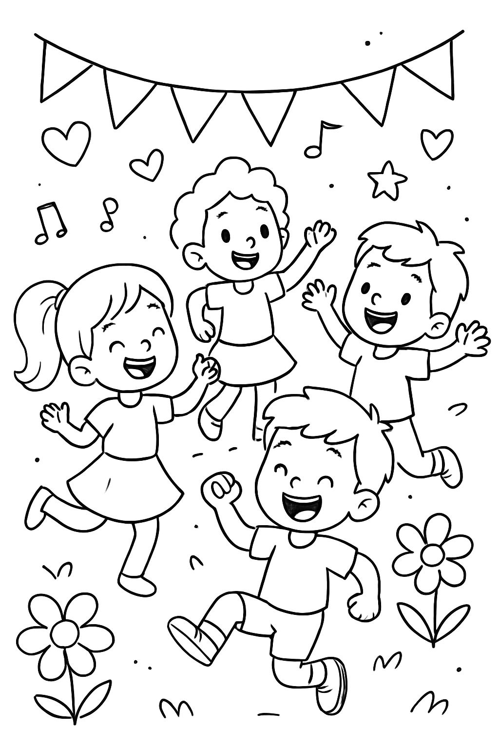 kids dancing in parents day