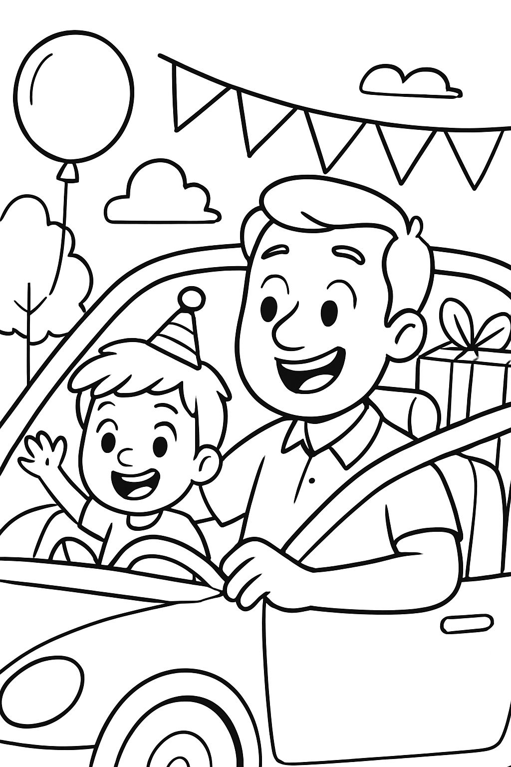 papa im auto am geburtstag papa im auto am geburtstag