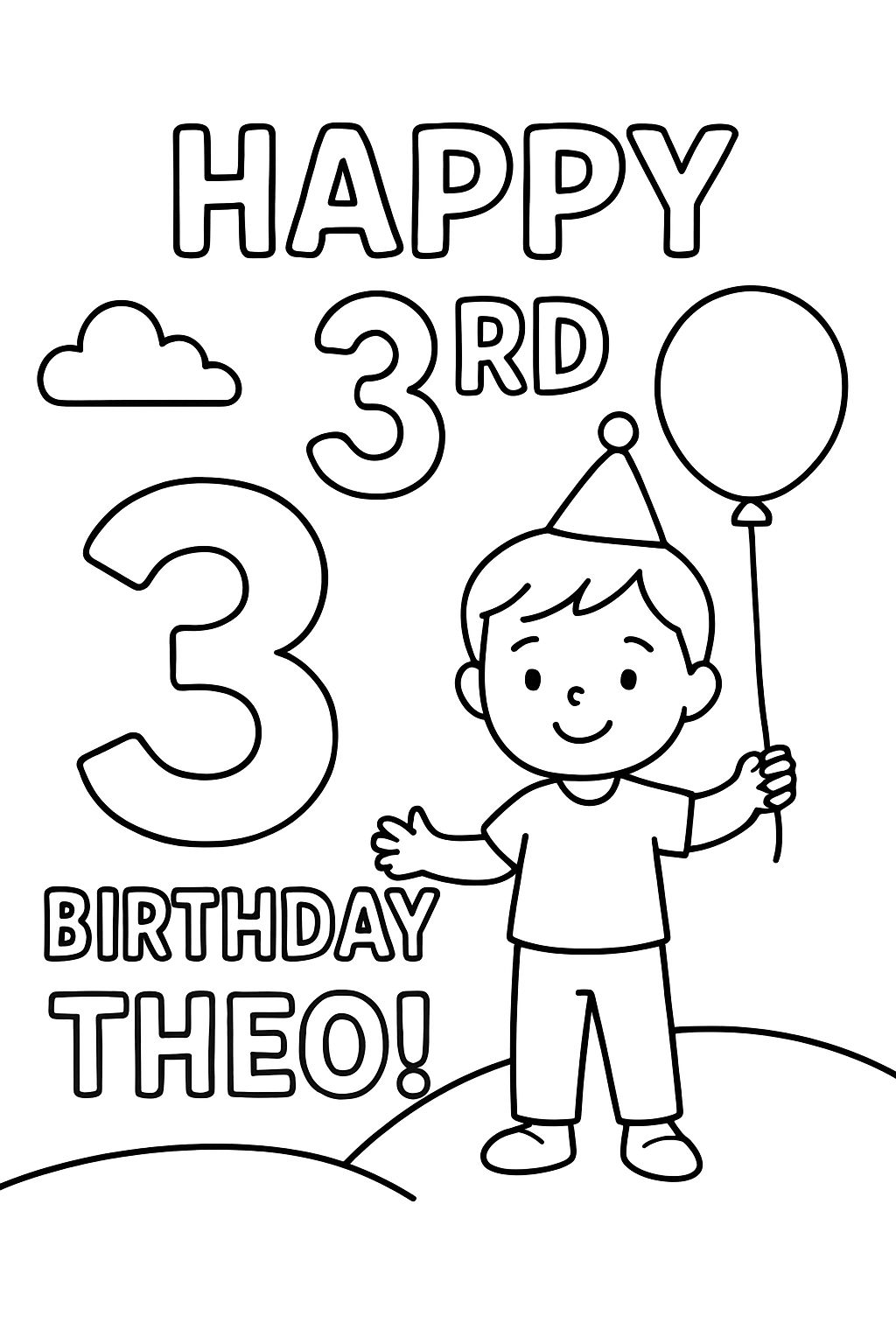 Happy 3rd Birthday Theo!