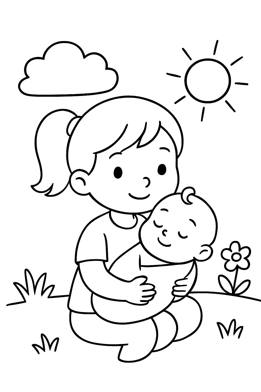 me as the sister of my little baby sister