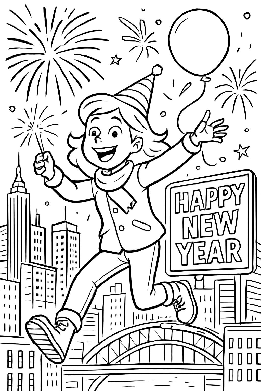 Cidade das luzes ano novo