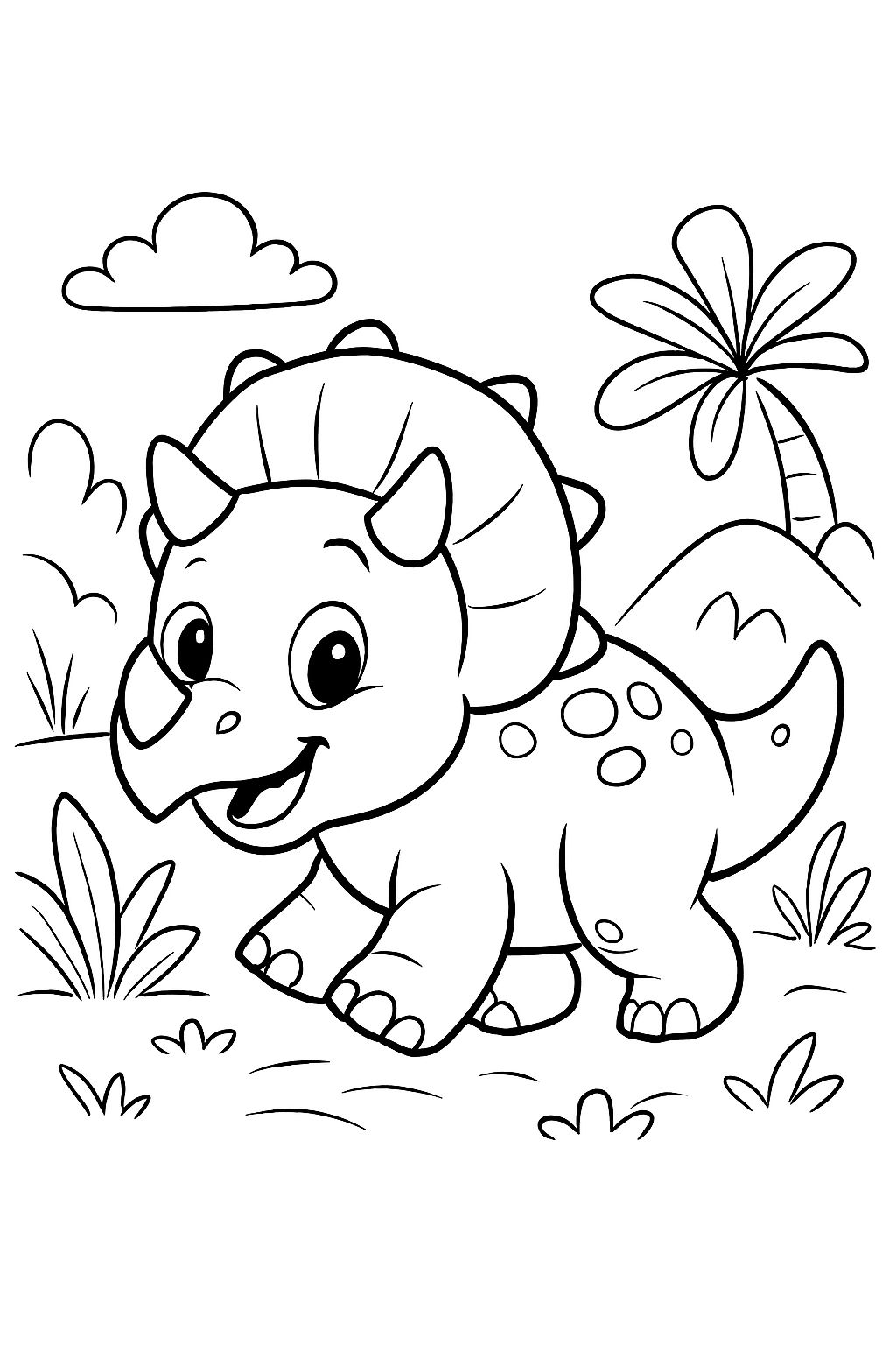Un bebé triceratops Un bebé triceratops