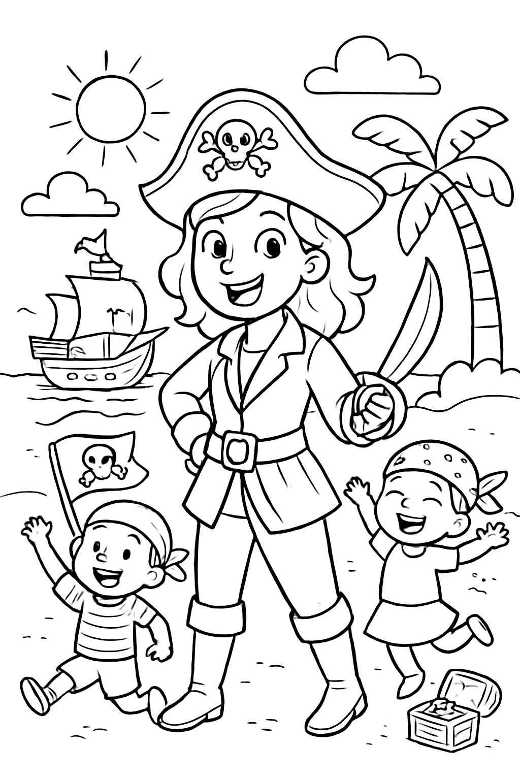 A mother as a pirate