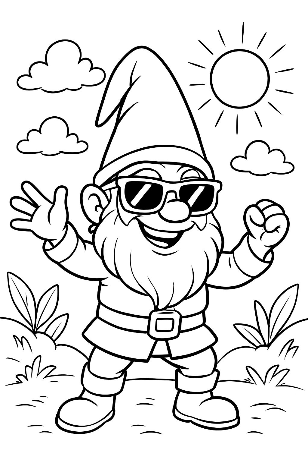 Lutin avec des lunettes de soleil