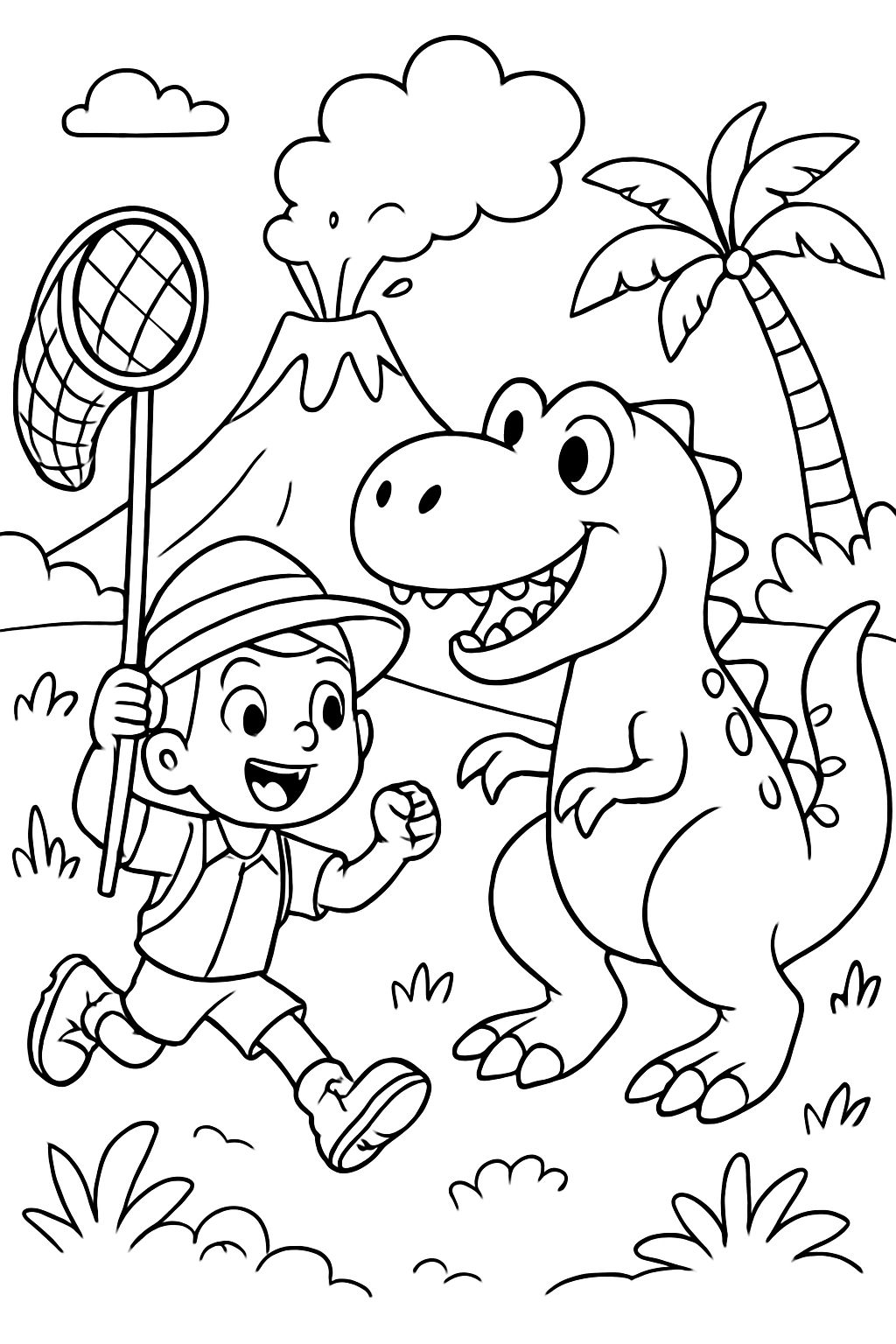 CAÇA DE DINOSSAUROS NO VULCÃO