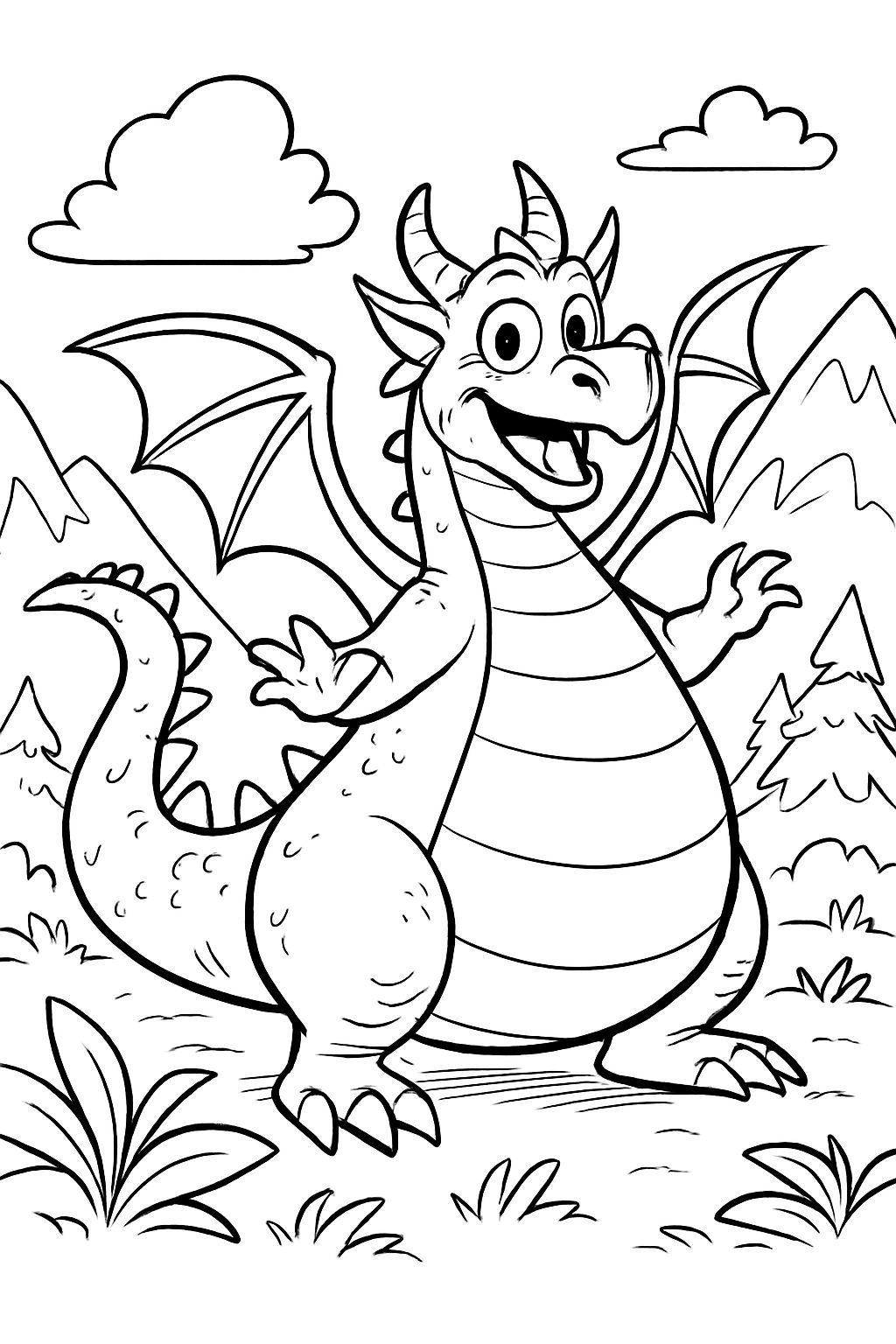 Dragon that has a big belly