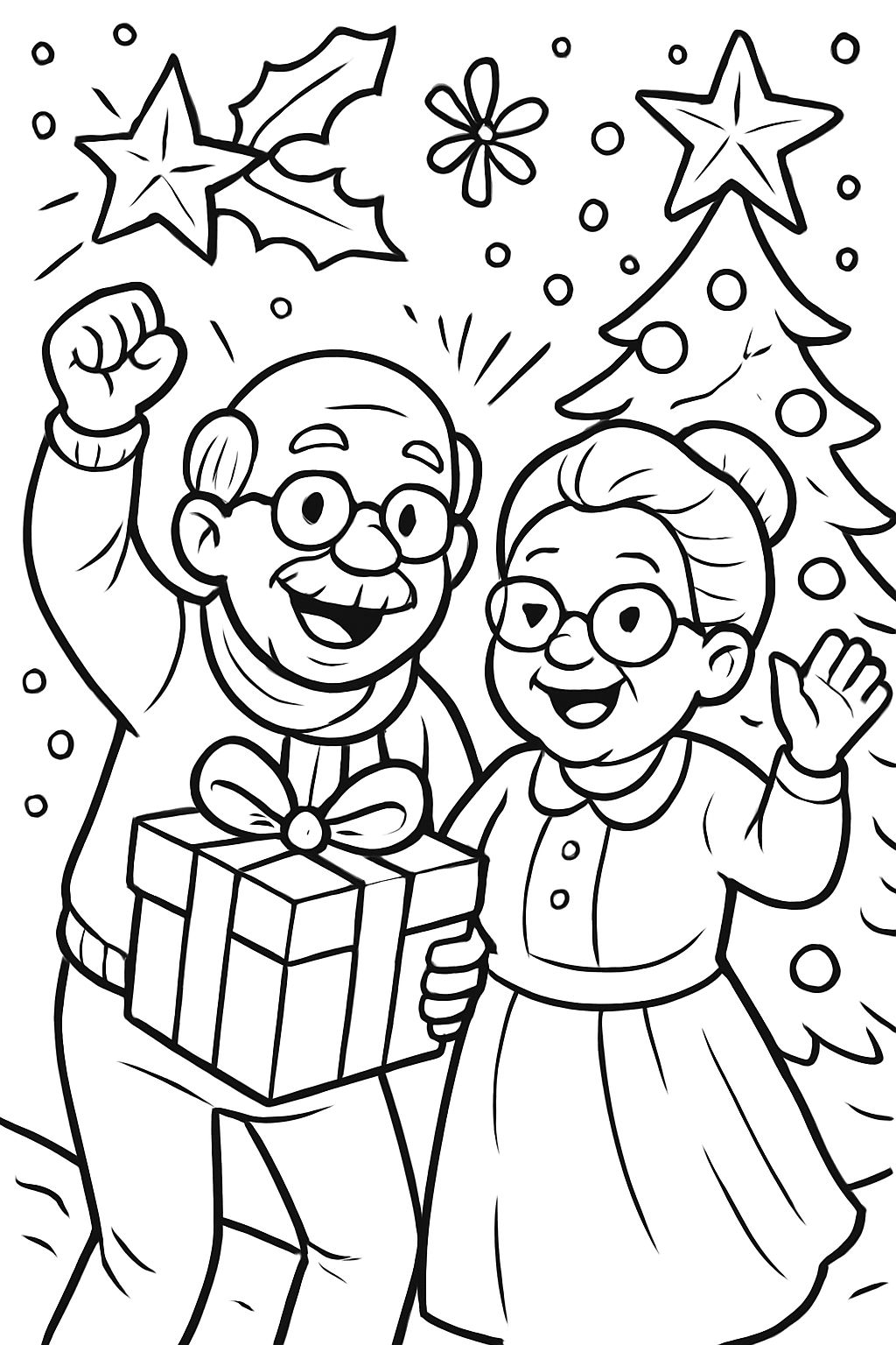 oma und opa frohe weihnwachten