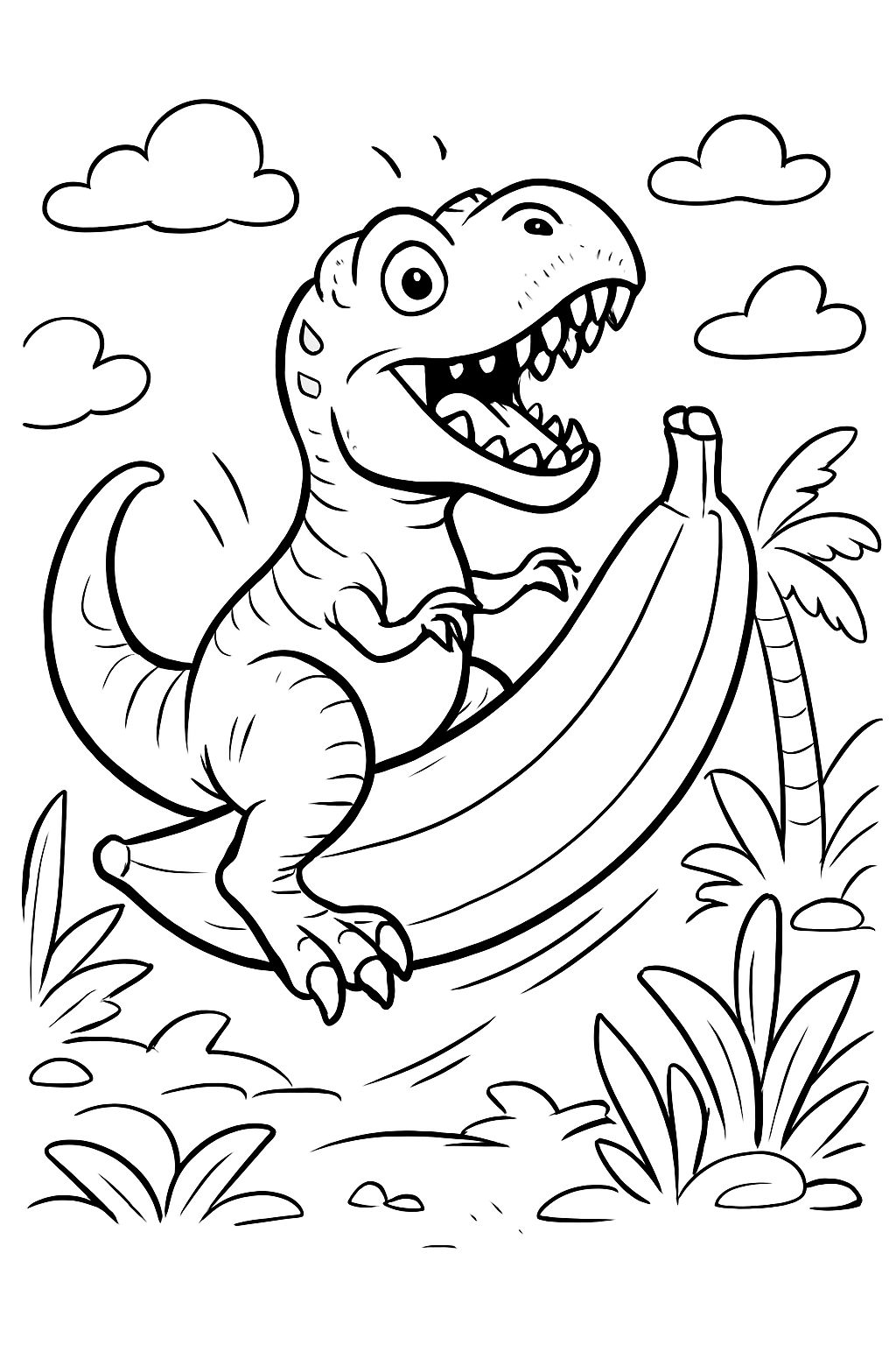 banane avec T-Rex
