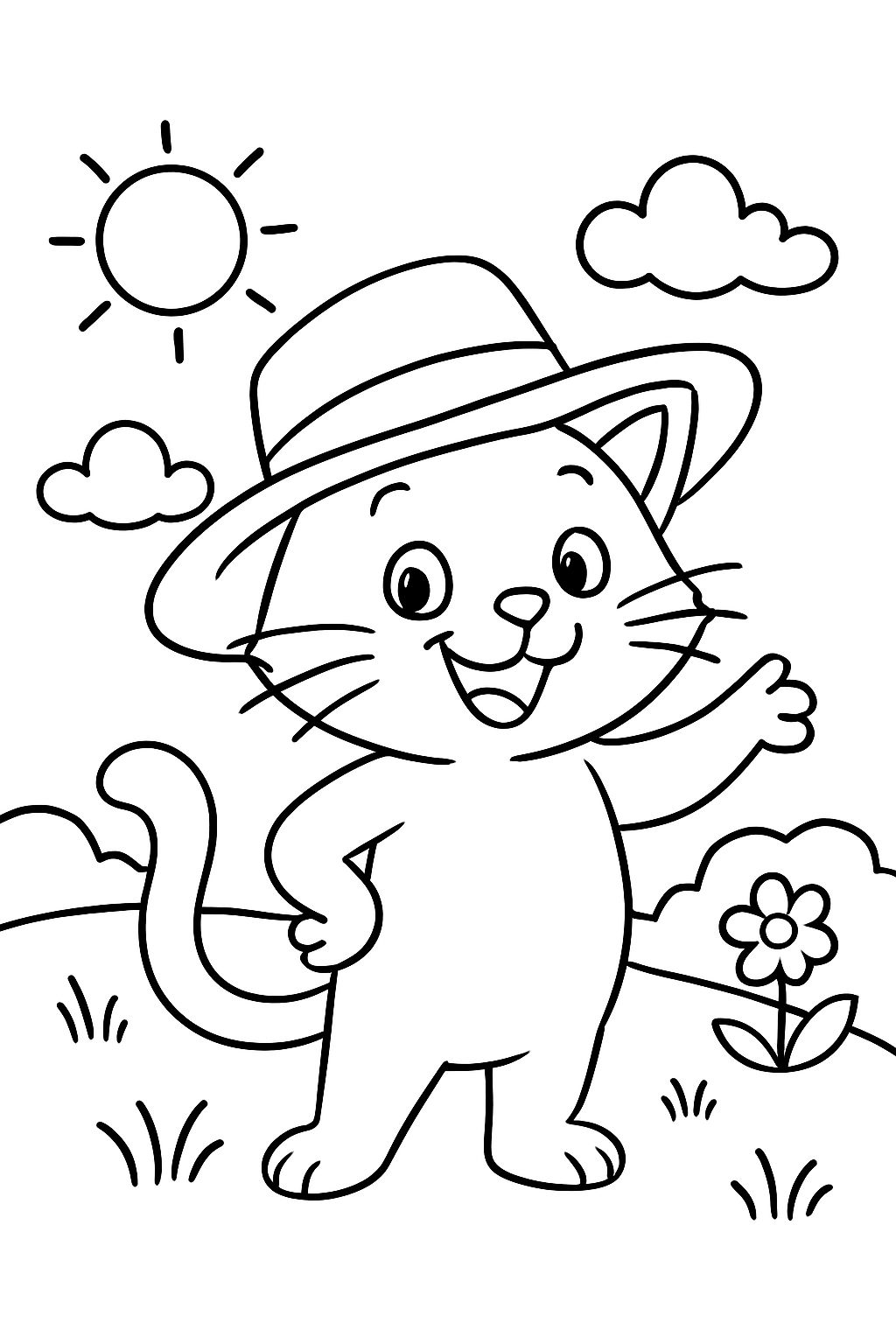 gato usando um chapéu