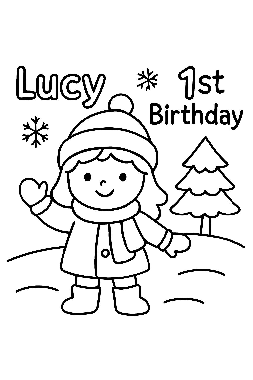 Winterwunderland Lucy 1. Geburtstag