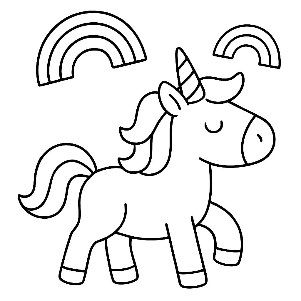 a unicorn with rainbows a unicorn with rainbows