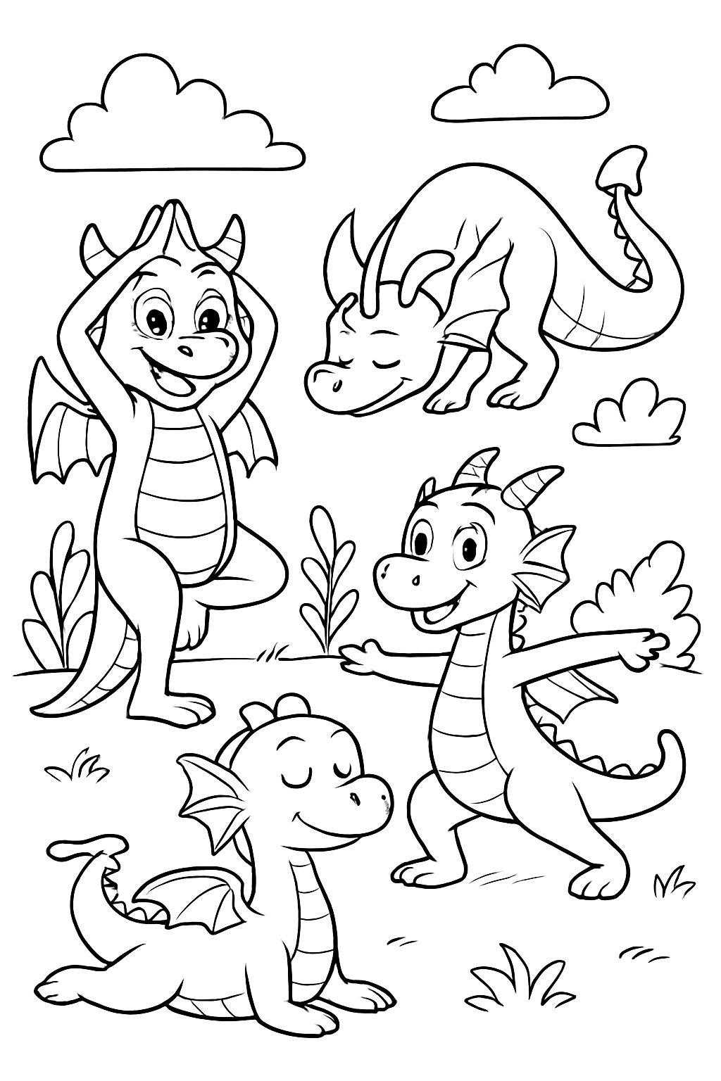 Drachen machen Yoga Drachen machen Yoga