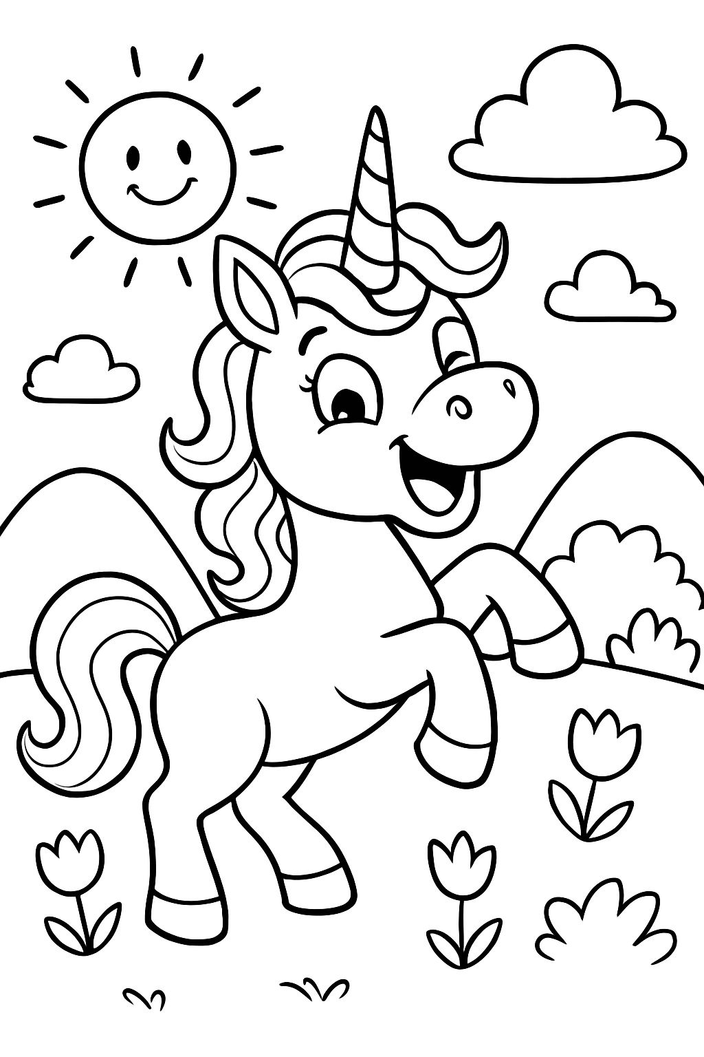 Silly mythical unicorn