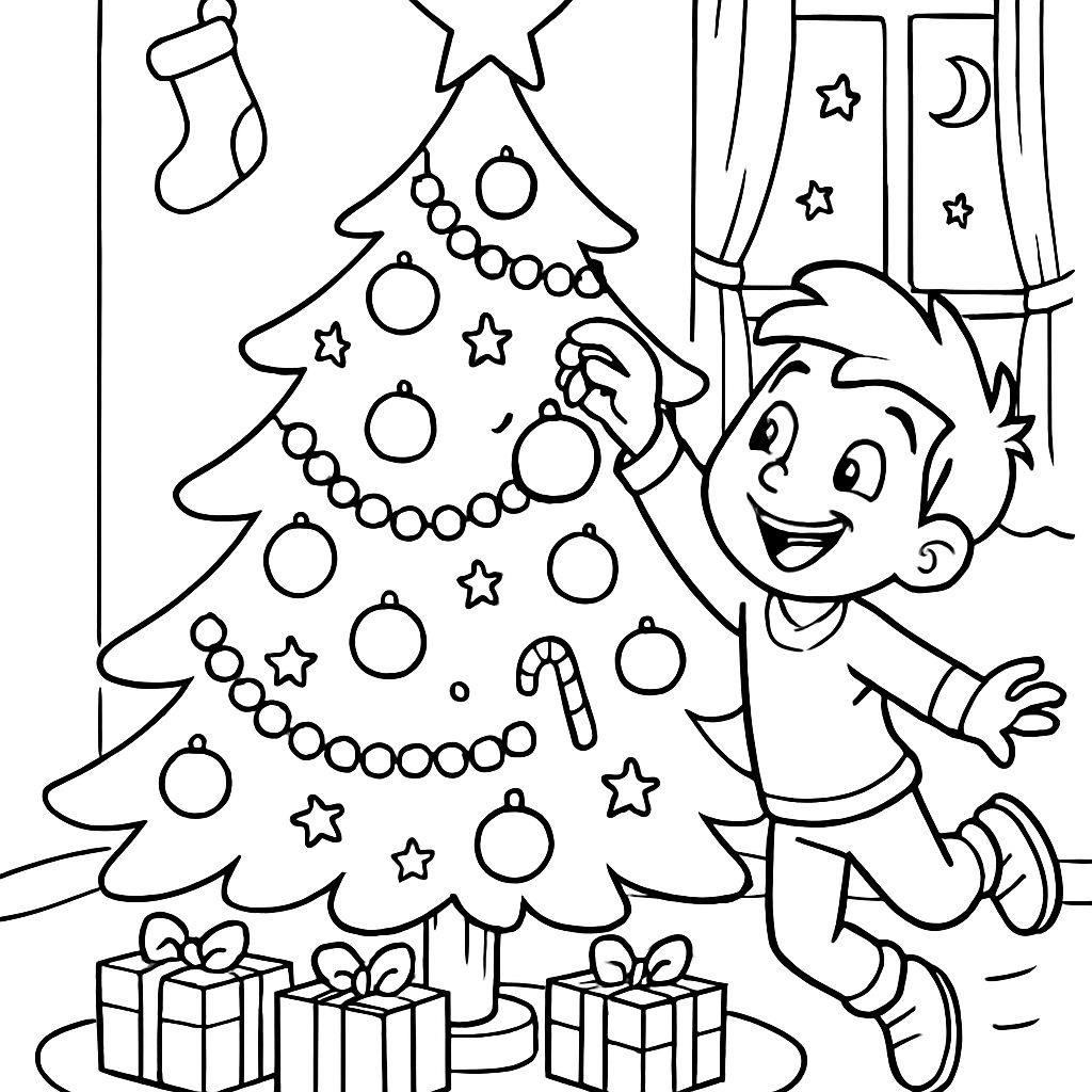 Ein wunderschön geschmückter Weihnachtsbaum Ein wunderschön geschmückter Weihnachtsbaum