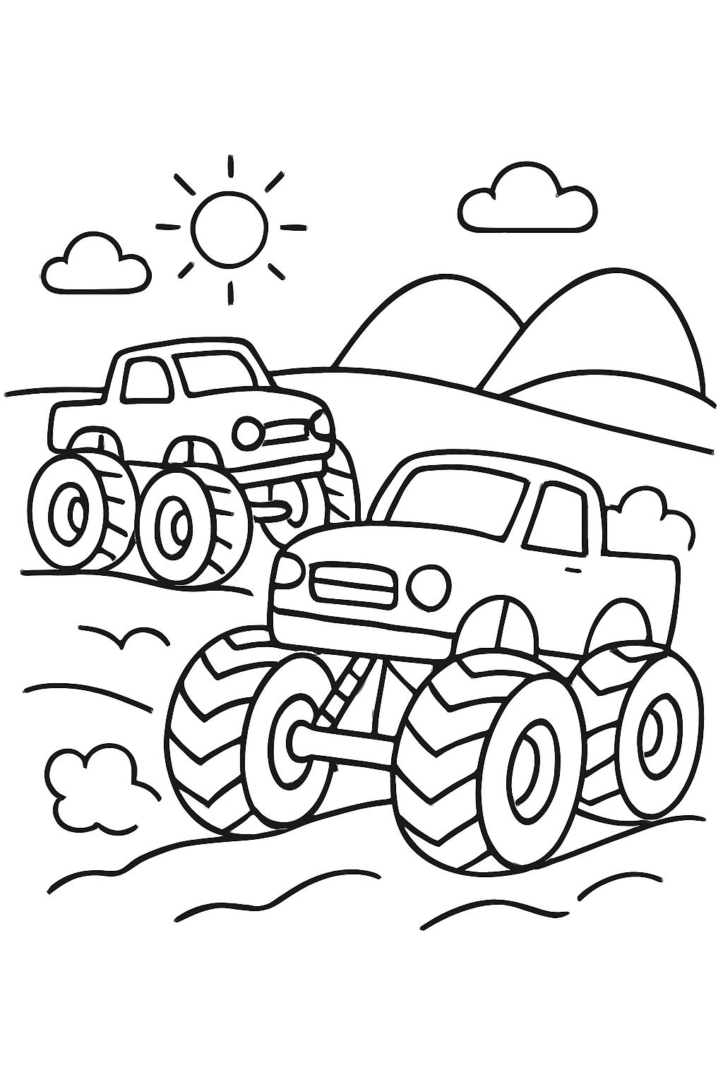 Course de monster trucks