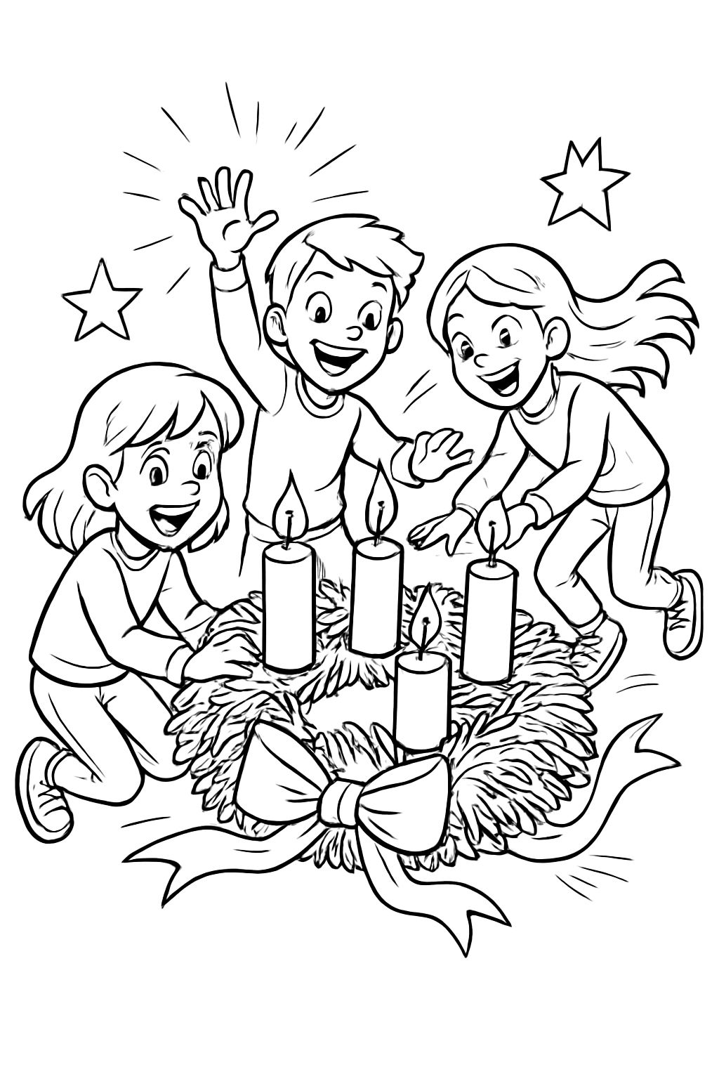 einen Adventskranz einen Adventskranz