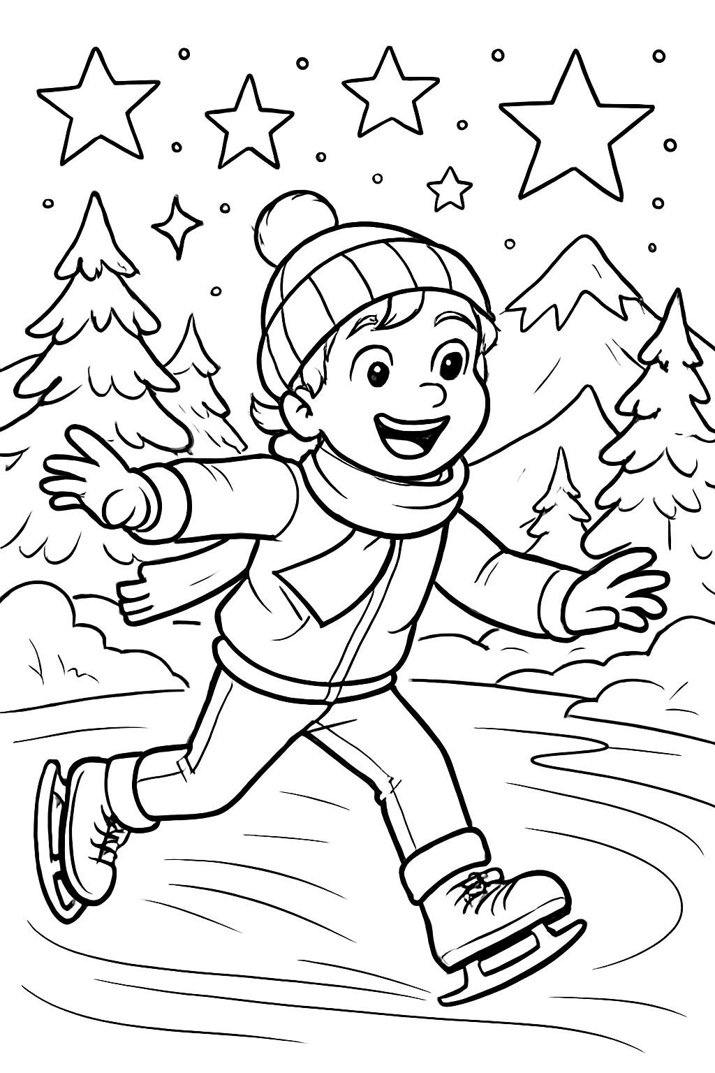 Descanso invernal estrellas paisaje invernal Descanso invernal estrellas paisaje invernal