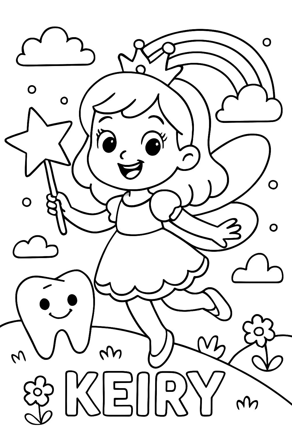 Fairy with a star and the name Keiry
