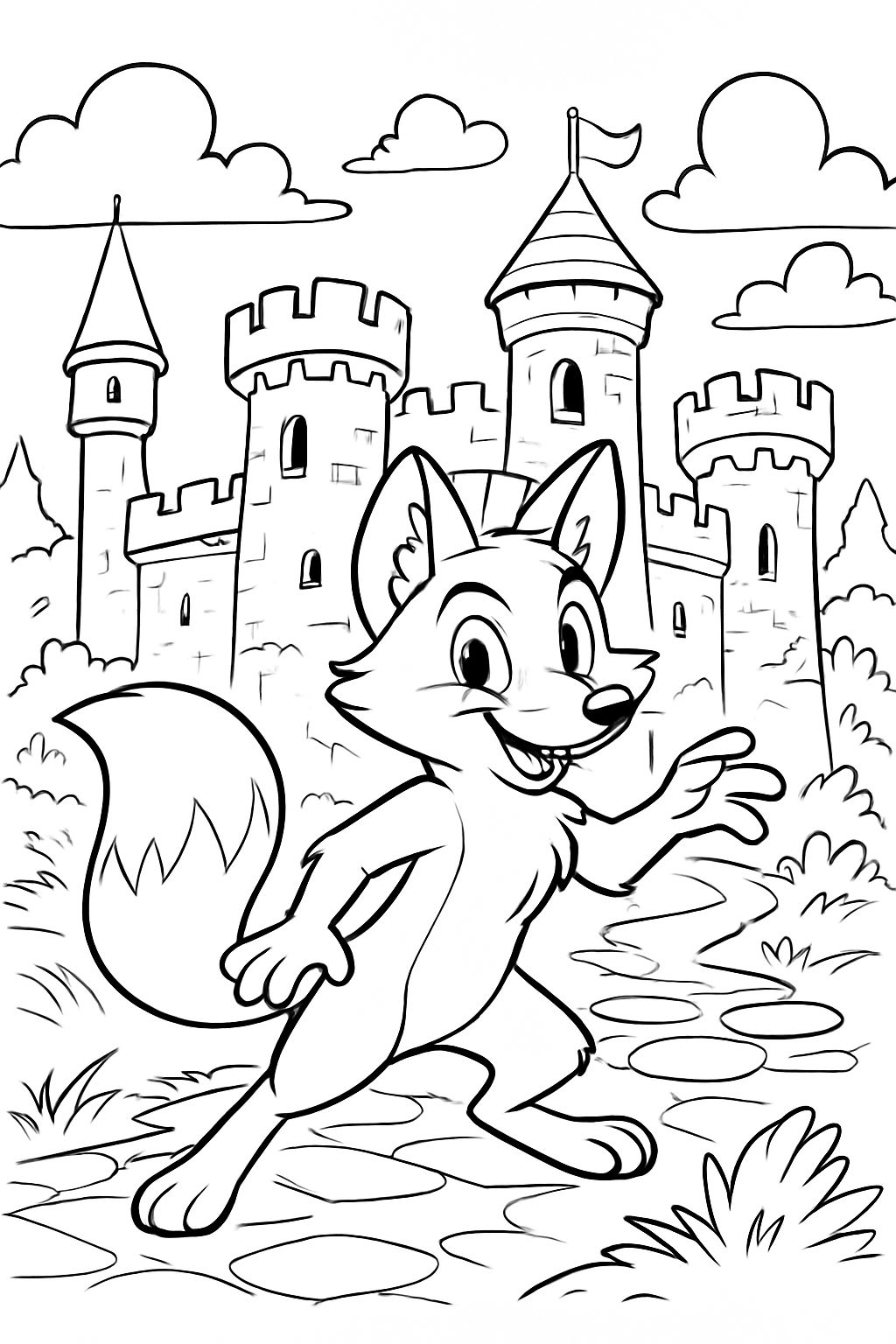 fox in a castle