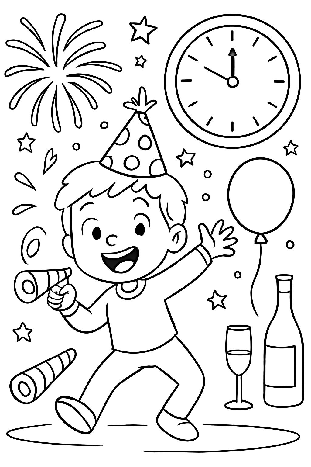 Nouvel an détaillé